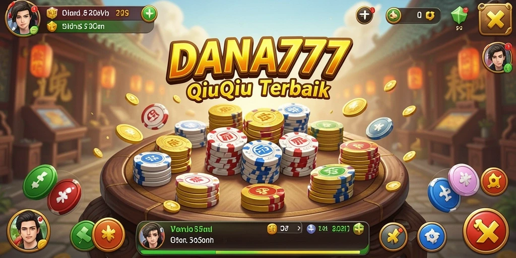 Tampilan gameplay DANA777 dengan kartu QiuQiu yang menantang.