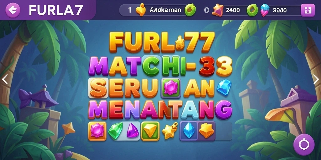 Tangkapan layar FURLA77 menampilkan momen seru gameplay Match-3.