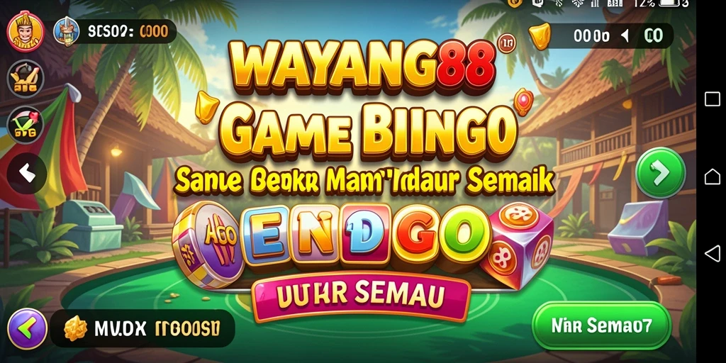 Screenshot gameplay Bingo dengan grafik menarik dan interaksi seru.
